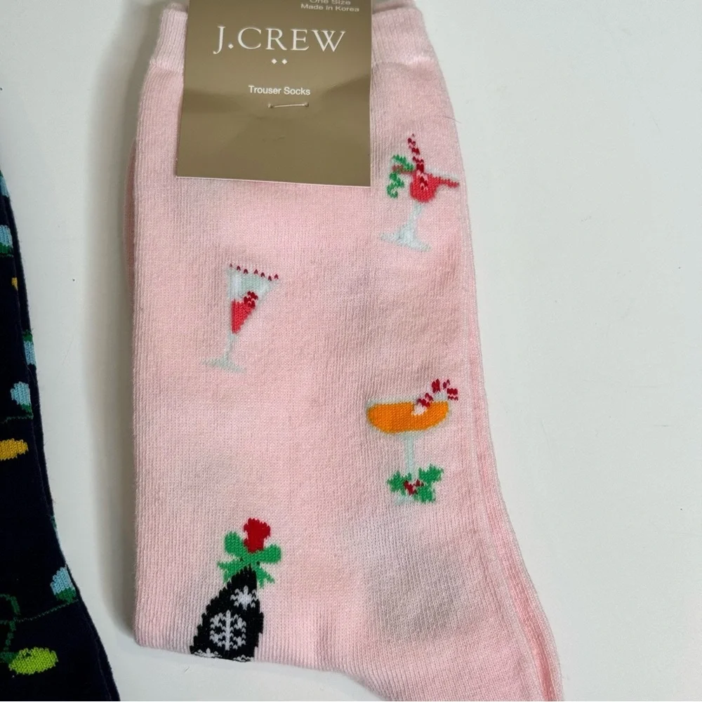 J. Crew it’s Christmas time 2 pair of dress socks